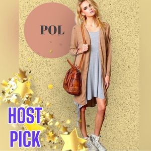 🎉 HOST PICK🎉 NWT POL Cream and Beige Polka Dot Cardigan. Size Small
